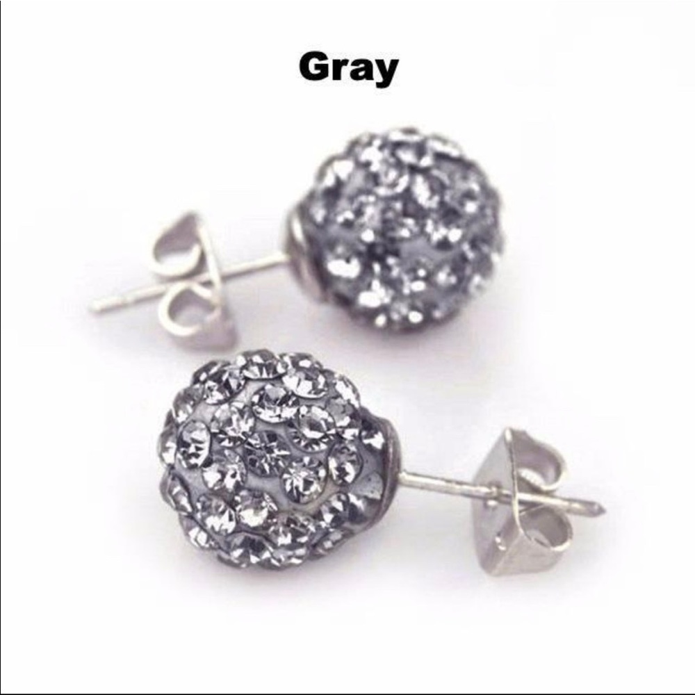 5 pair of Glitter Earring Studs for $12 - Picture 3 of 16